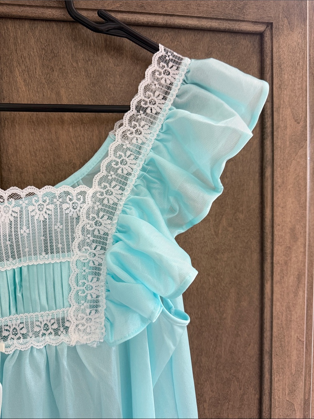 Vintage Long Nightgown, Sleep Dress Dollette, Coquette Cottagecore Granny Gown - Picture 8 of 11